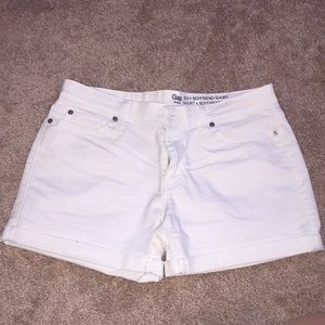 White Denim Shorts